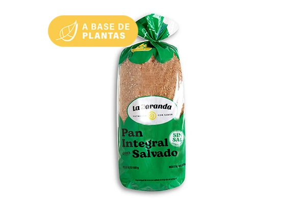 Pan de Salvado Sin Sal Agregada